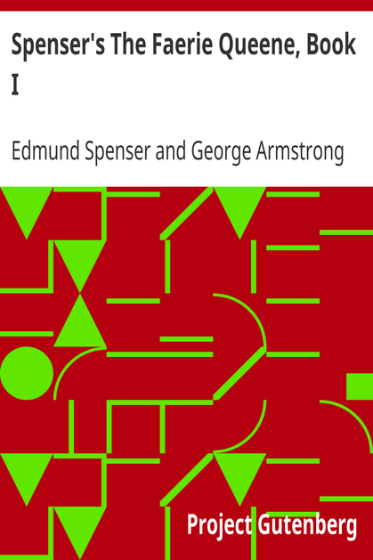Spenser's The Faerie Queene, Book I cover