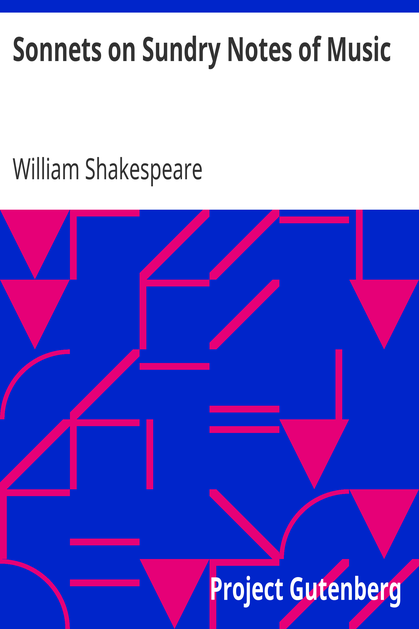 Sonnets on Sundry Notes of Music cover