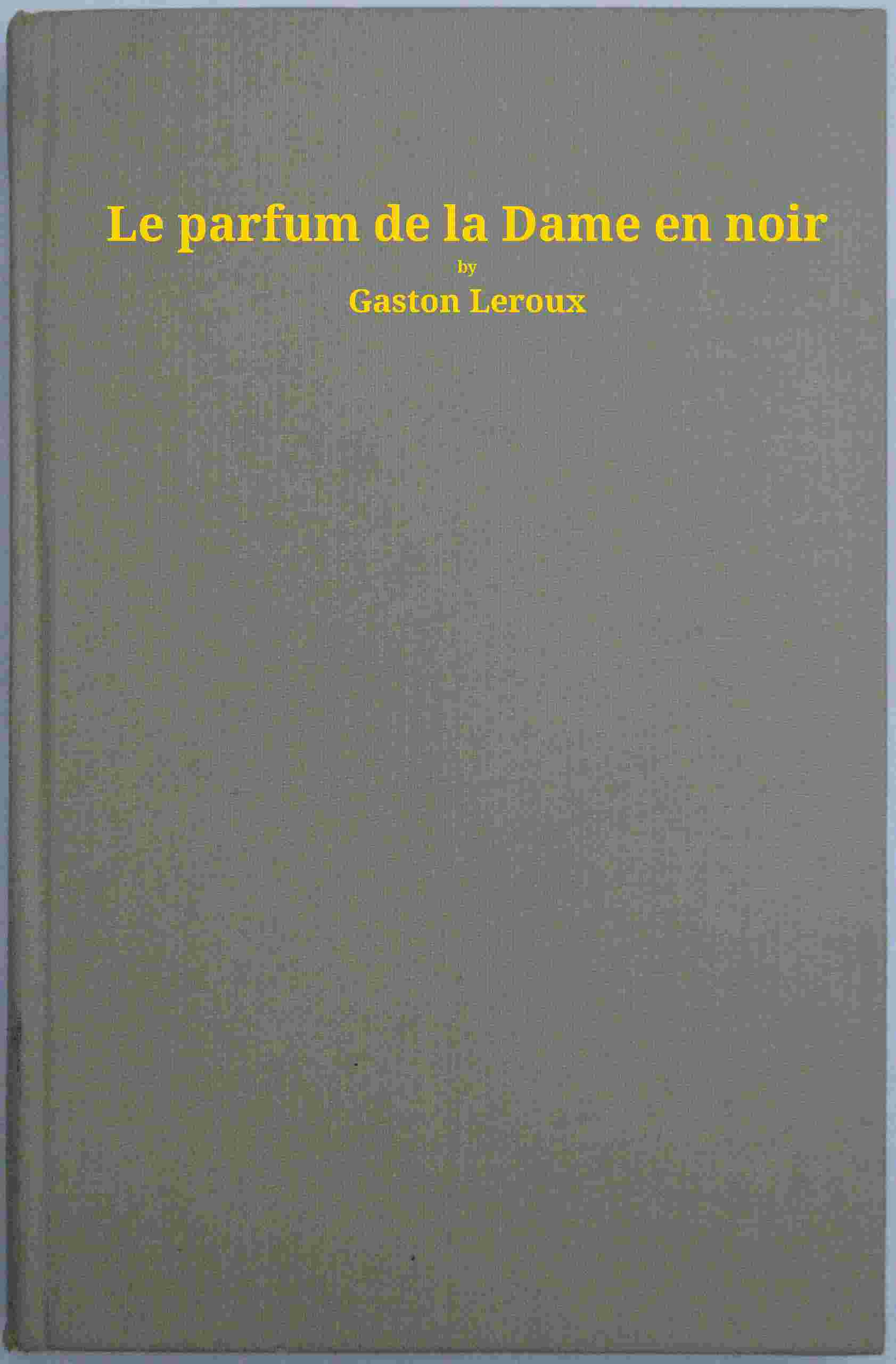 Le parfum de la dame en noir cover