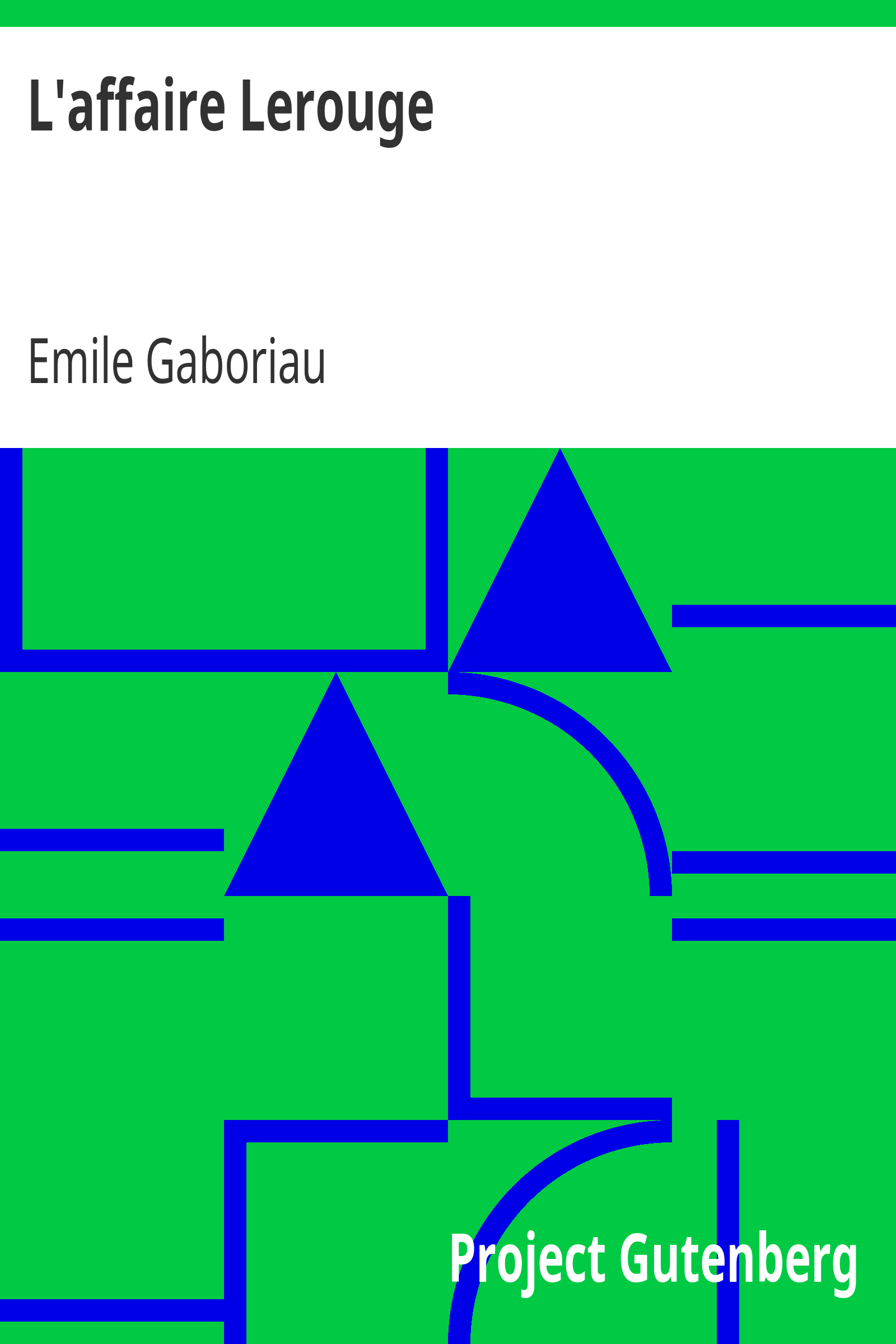 L'affaire Lerouge cover