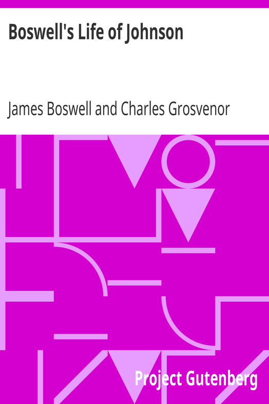 Boswell's Life of Johnson / Abridged and edited, with an introduction by Charles Grosvenor Osgood cover