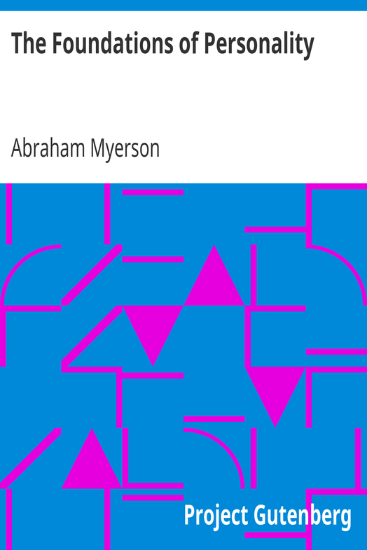 The Foundations of Personality cover
