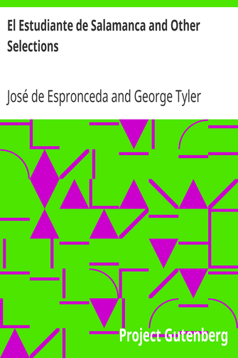 El Estudiante de Salamanca and Other Selections cover