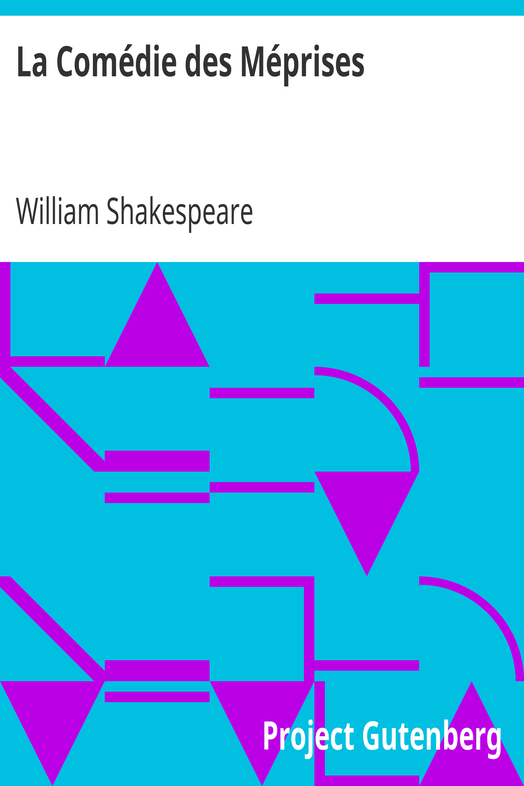 La Comédie des Méprises cover