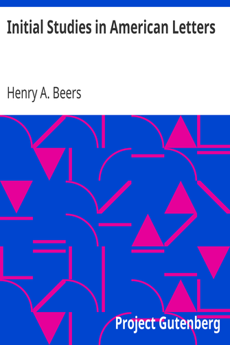 Initial Studies in American Letters cover