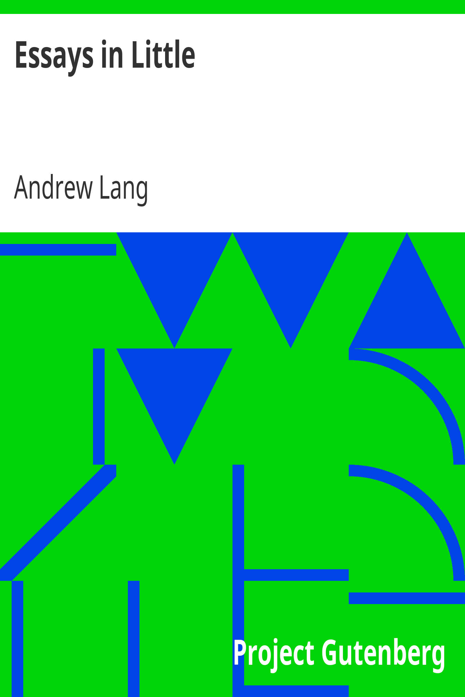 Essays in Little cover
