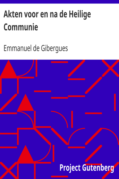 Akten voor en na de Heilige Communie / Voor de kleine kinderen cover