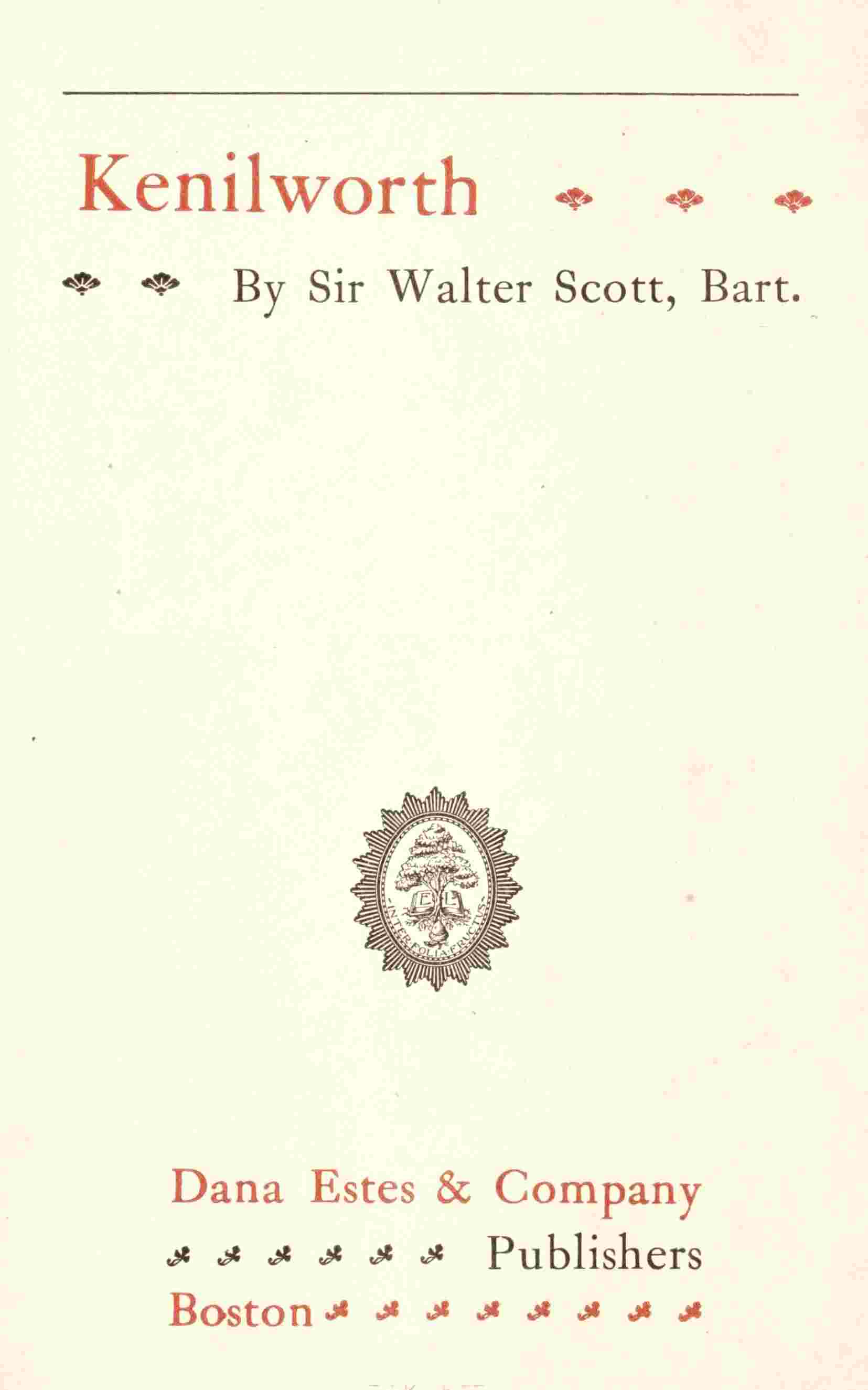 Kenilworth cover