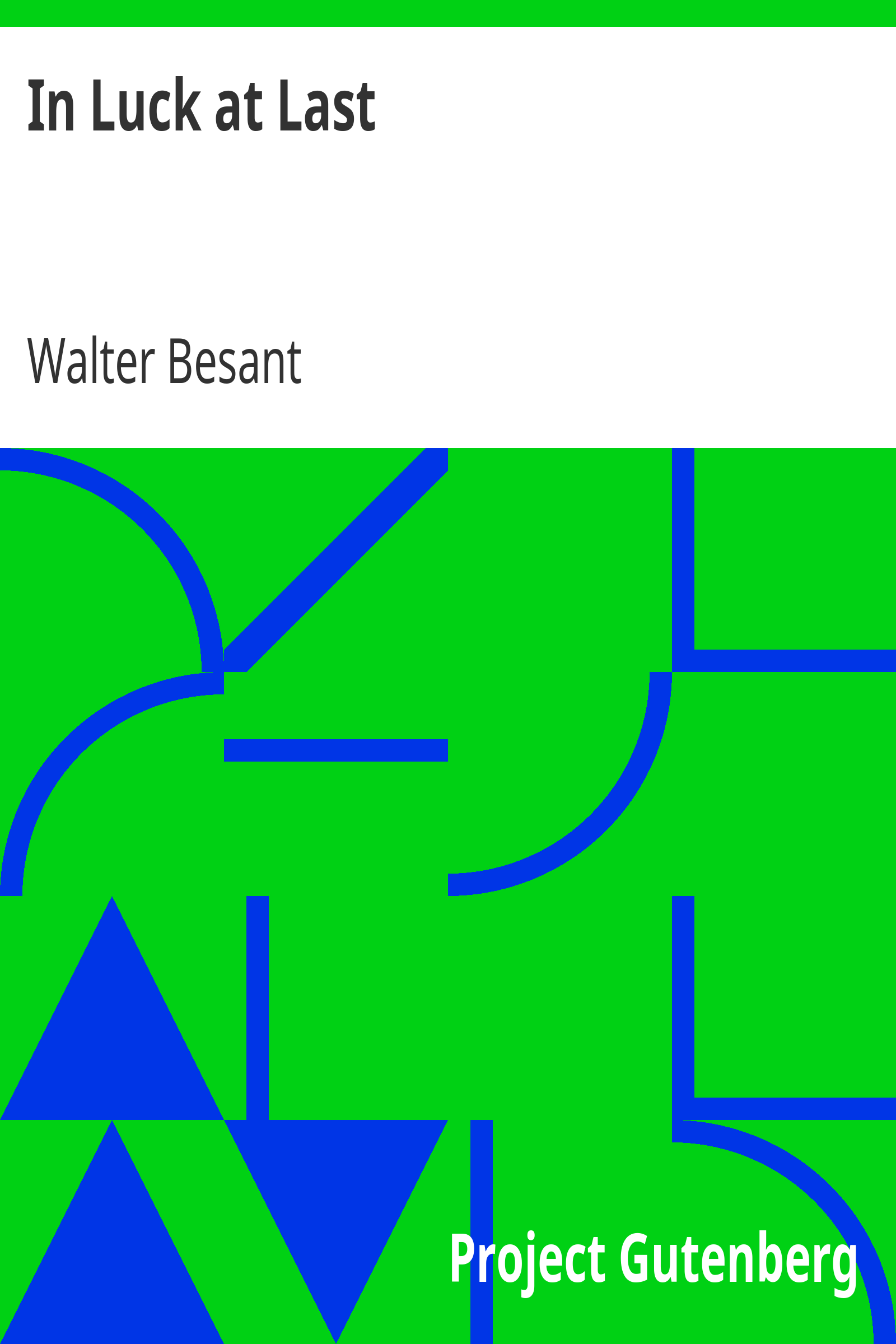 In Luck at Last cover