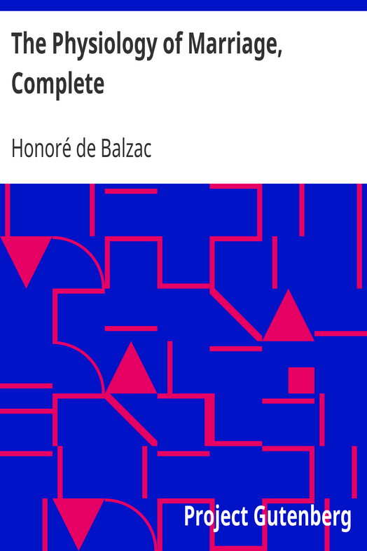 The Physiology of Marriage, Complete cover
