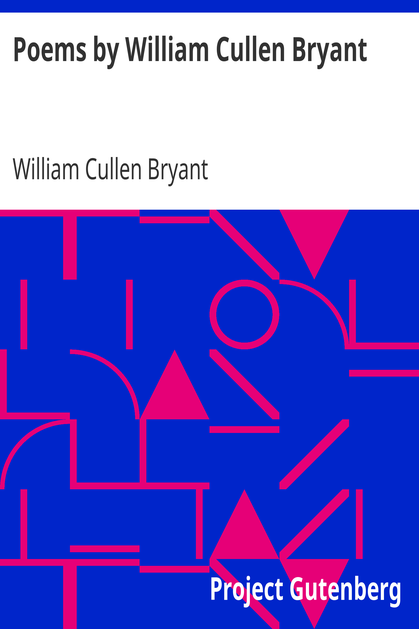 Poems by William Cullen Bryant cover