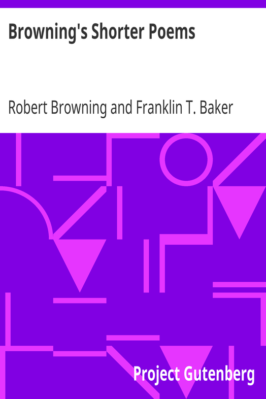 Browning's Shorter Poems cover