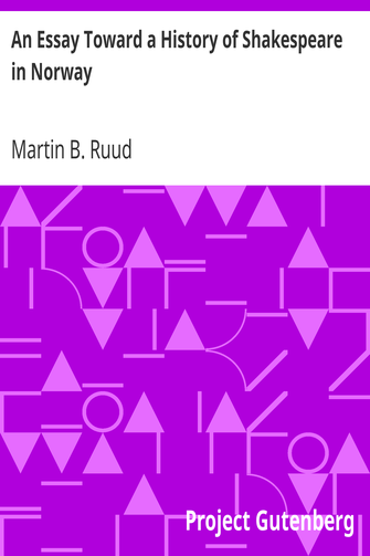 An Essay Toward a History of Shakespeare in Norway cover
