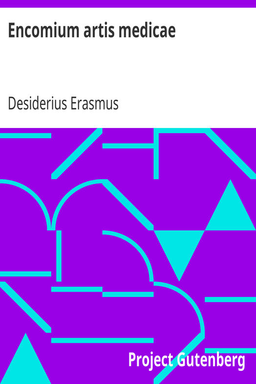 Encomium artis medicae cover