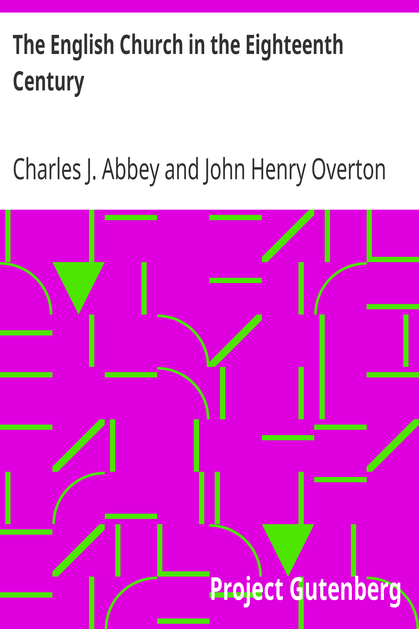 The English Church in the Eighteenth Century cover