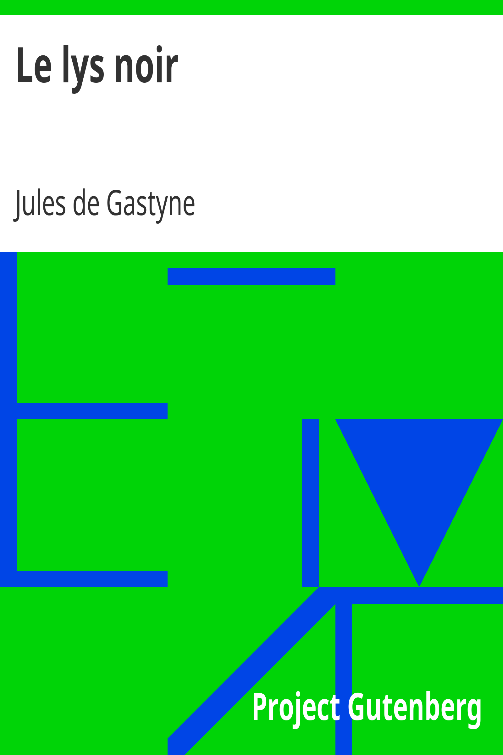 Le lys noir cover