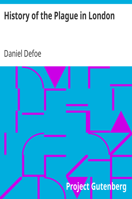 History of the Plague in London cover
