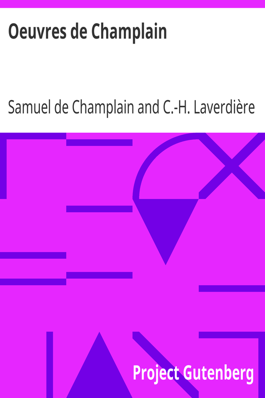 Oeuvres de Champlain cover