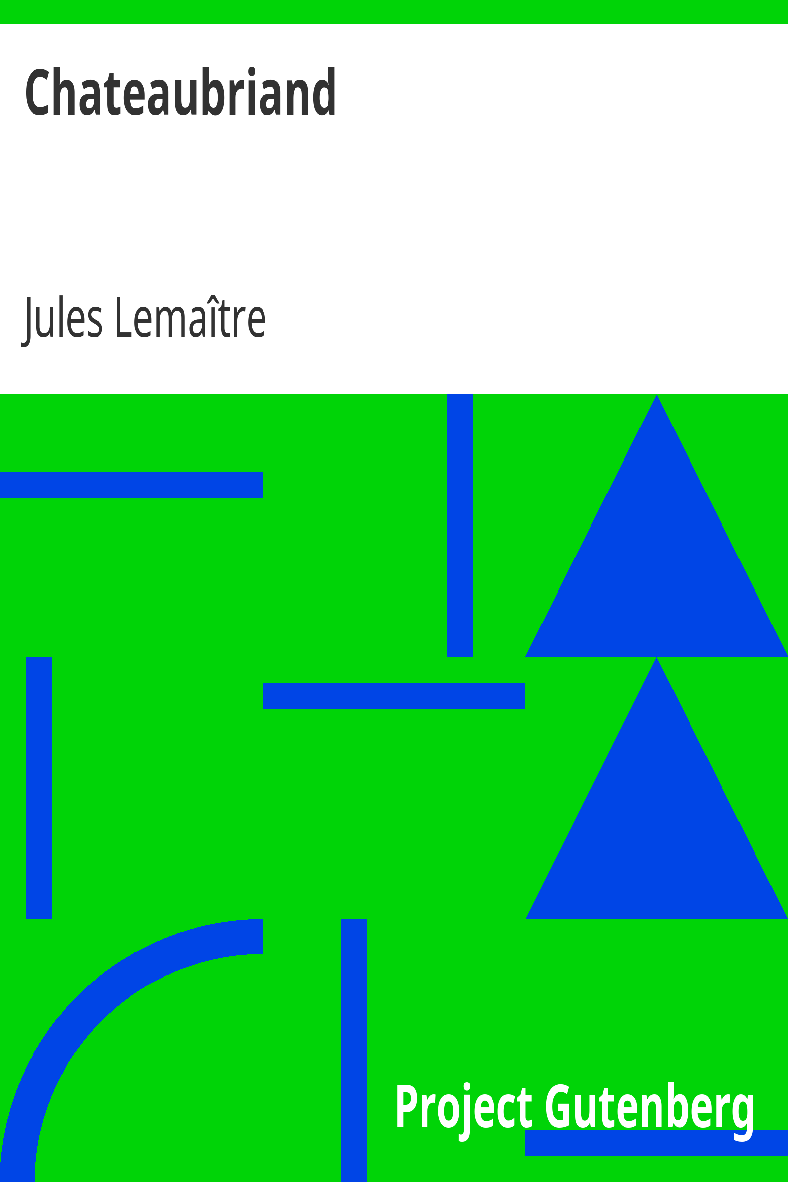 Chateaubriand cover