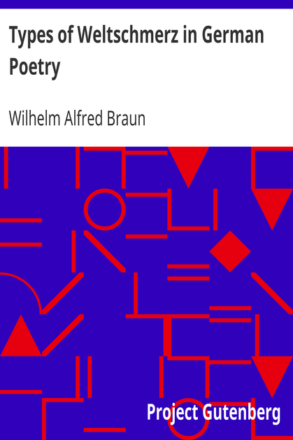 Types of Weltschmerz in German Poetry cover