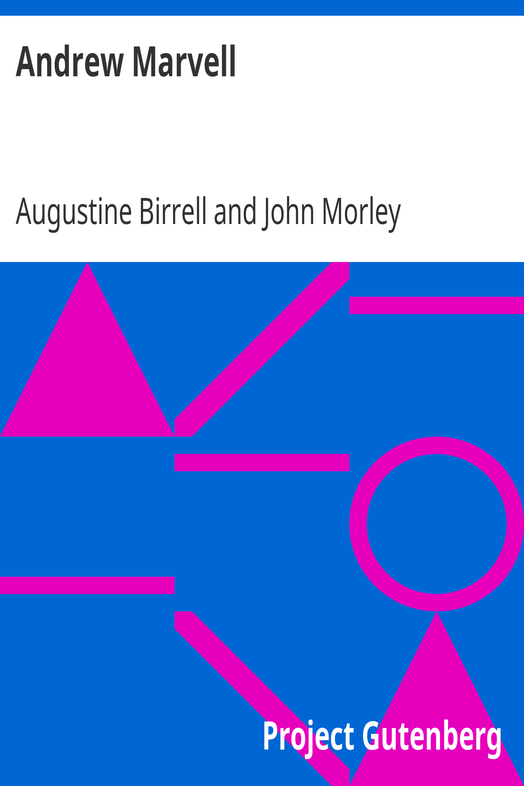 Andrew Marvell cover