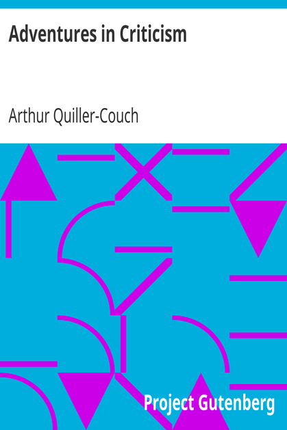 Adventures in Criticism cover