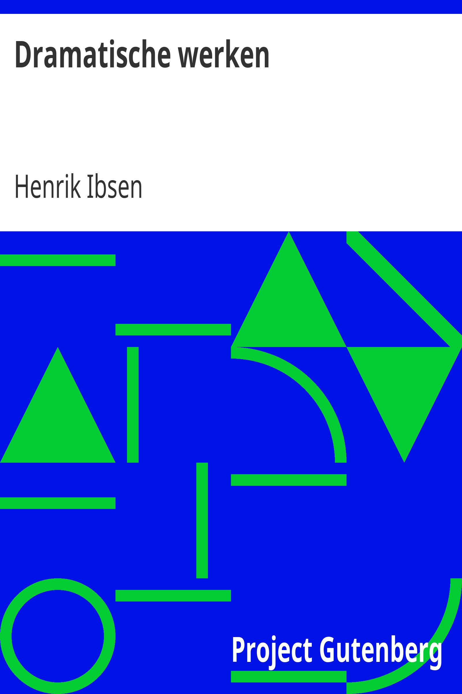 Dramatische werken cover