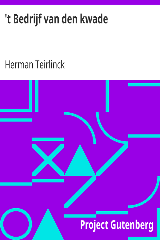 't Bedrijf van den kwade cover