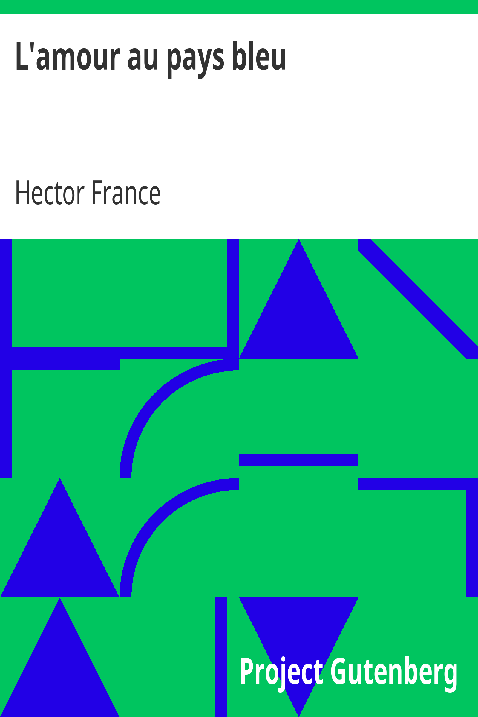 L'amour au pays bleu cover