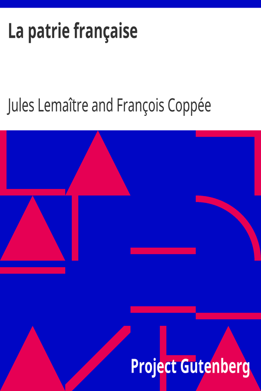 La patrie française cover