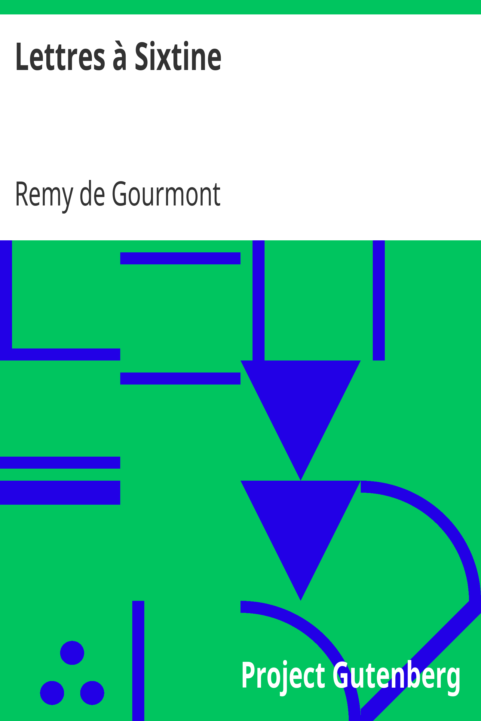 Lettres à Sixtine cover