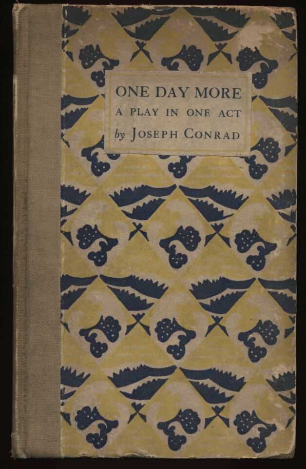 One Day More: A Play In One Act cover