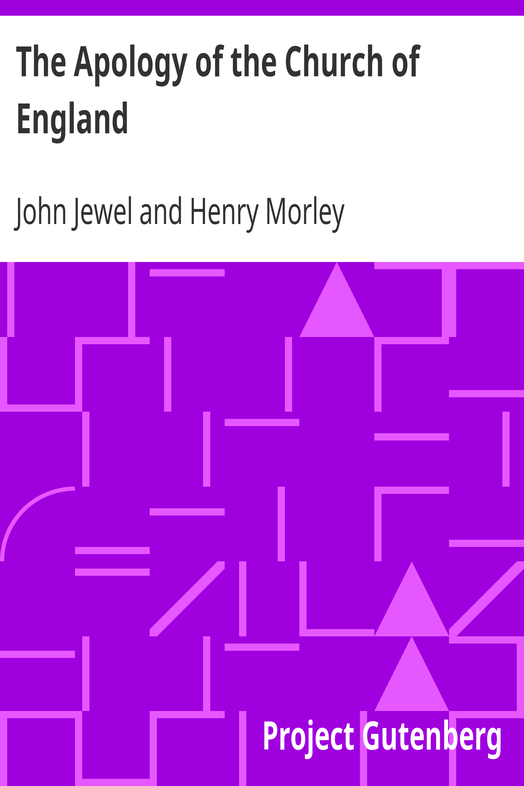 The Apology of the Church of England cover