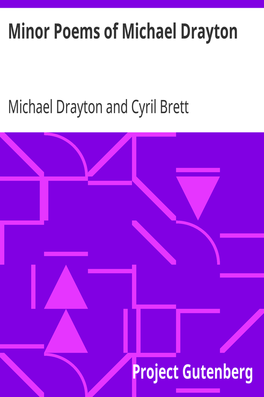 Minor Poems of Michael Drayton cover