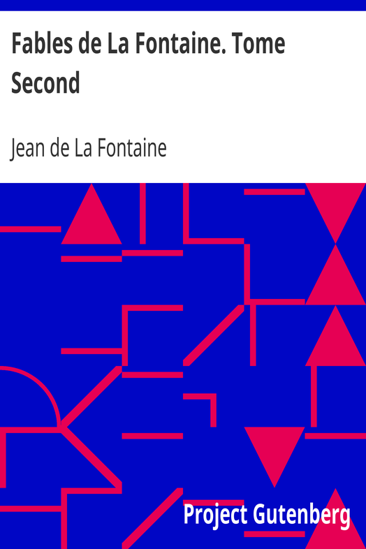 Fables de La Fontaine. Tome Second cover