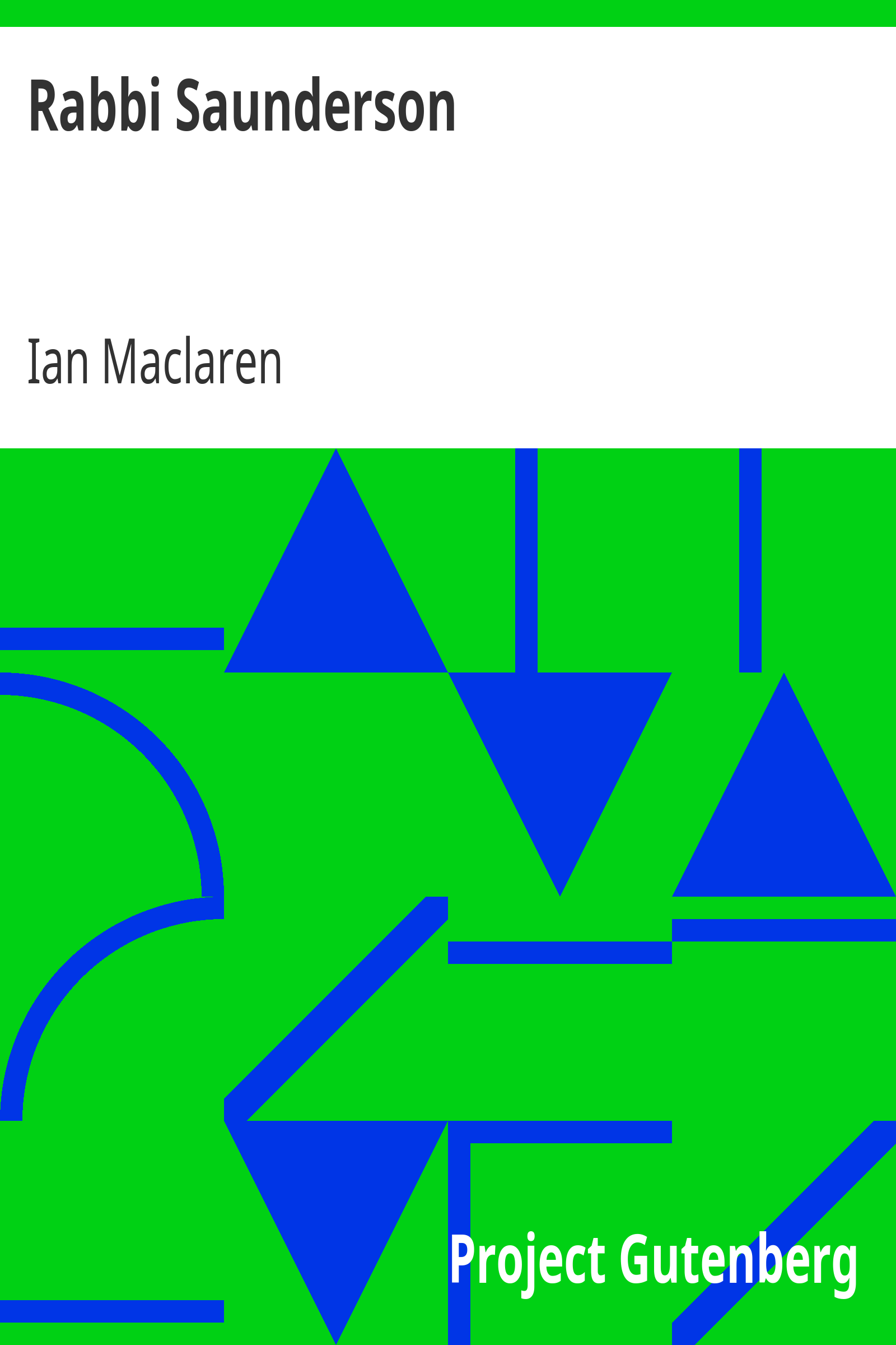 Rabbi Saunderson cover