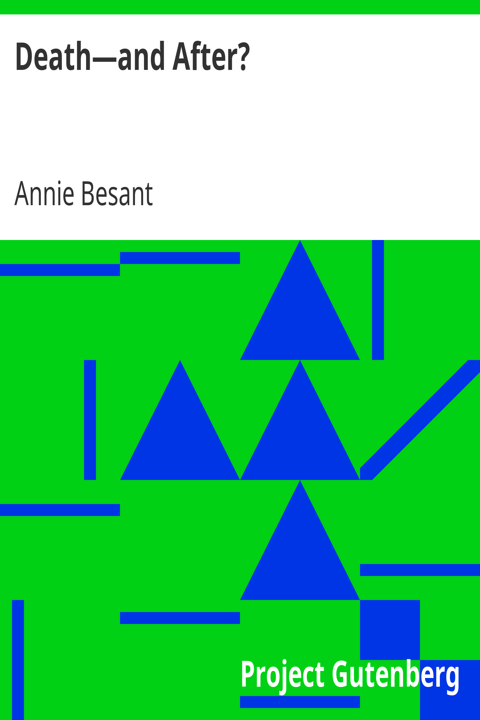 Death—and After? cover