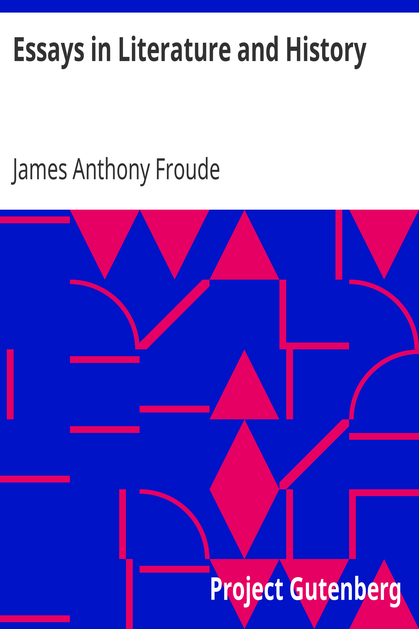 Essays in Literature and History cover