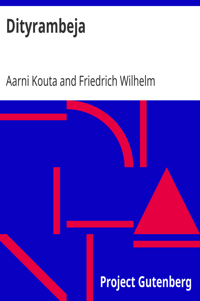 Dityrambeja cover