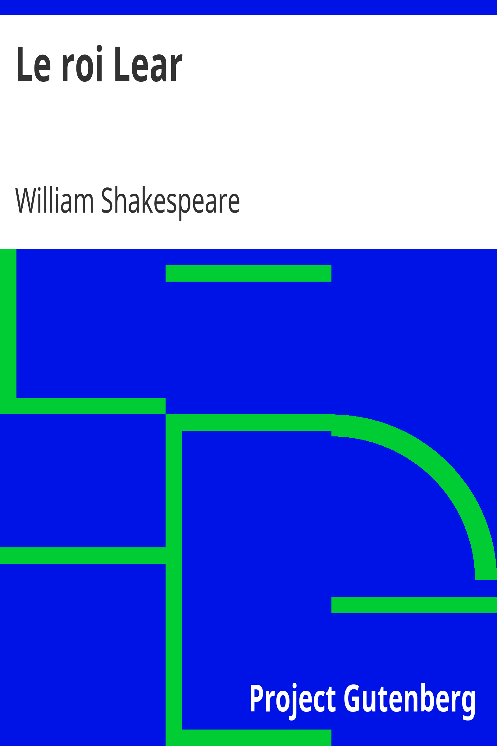 Le roi Lear cover