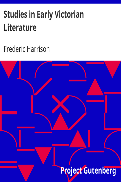 Studies in Early Victorian Literature cover