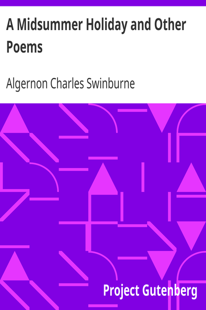 A Midsummer Holiday and Other Poems cover