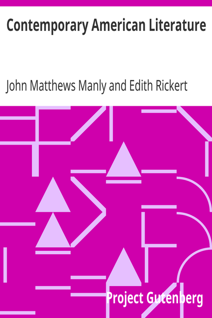 Contemporary American Literature / Bibliographies and Study Outlines cover