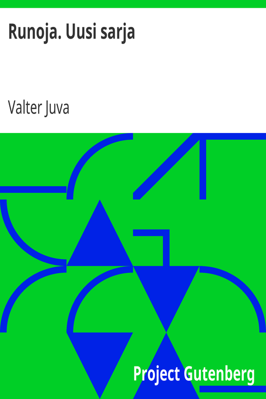 Runoja. Uusi sarja cover