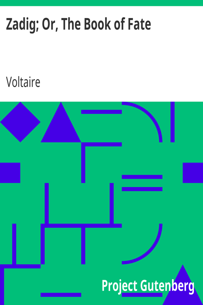 Zadig; Or, The Book of Fate cover