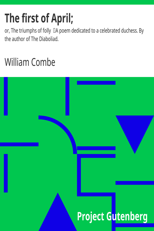 The first of April; cover