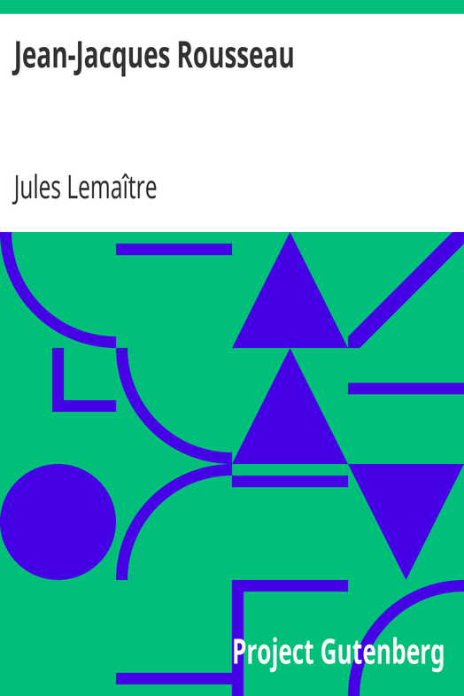 Jean-Jacques Rousseau cover