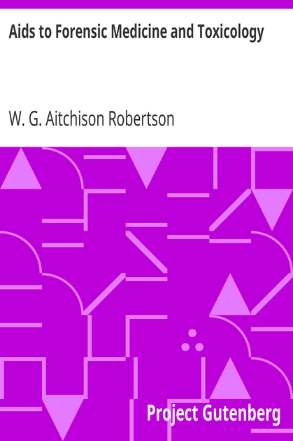 Aids to Forensic Medicine and Toxicology cover
