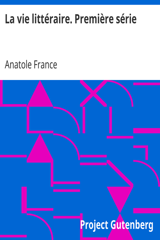 La vie littéraire. Première série cover