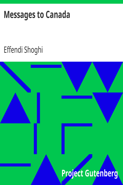 Messages to Canada cover